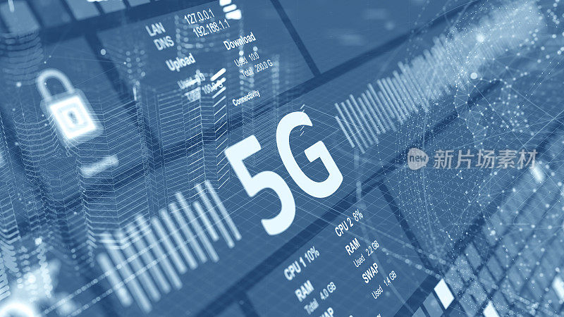 5G wifi技术数字概念